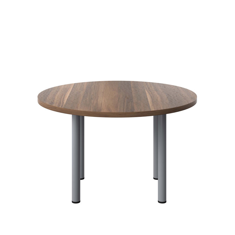 Bouton Circle Conference Table, H73 x W100 x D100cm, Dark Walnut