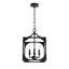 Luminaire suspendu carré 4 lumières Highland Hill-63573986-63573987