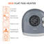 Warmlite WL44004 Portable Flat Fan Heater with 2 Heat Settings and Overheat Protection, 2000W, White-129548429