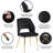 Open Back Dining Chairs, Velvet, Golden Leg-948641798