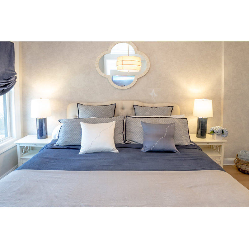 Housse et insert de coussin en soie Ying and Yang