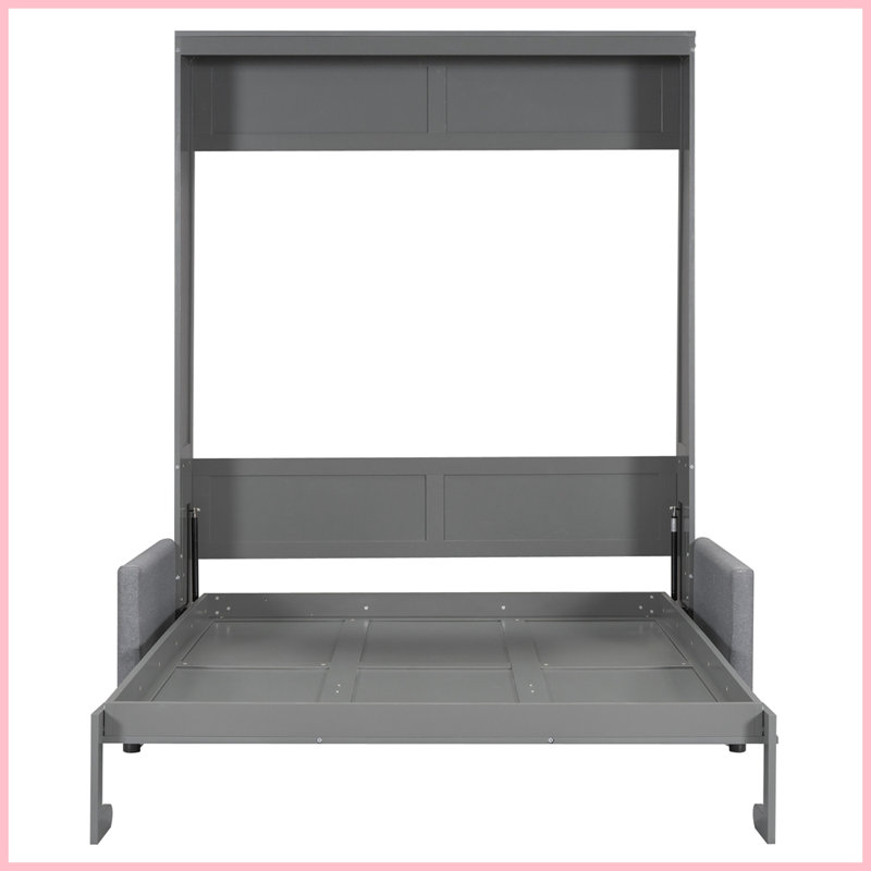 Lit escamotable avec coussin Modern Modern, gris