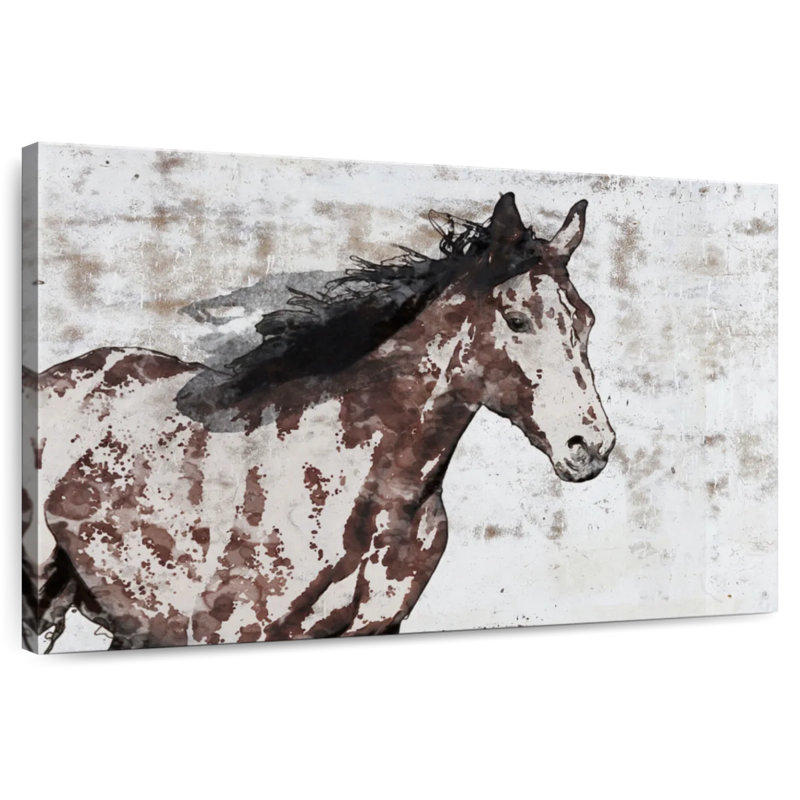 Brampt Winner Horse, 32" H x 48" W