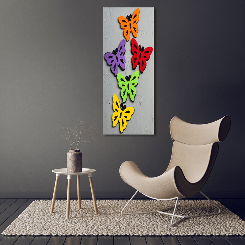 Colorful Butterflies - Wrapped Canvas Print