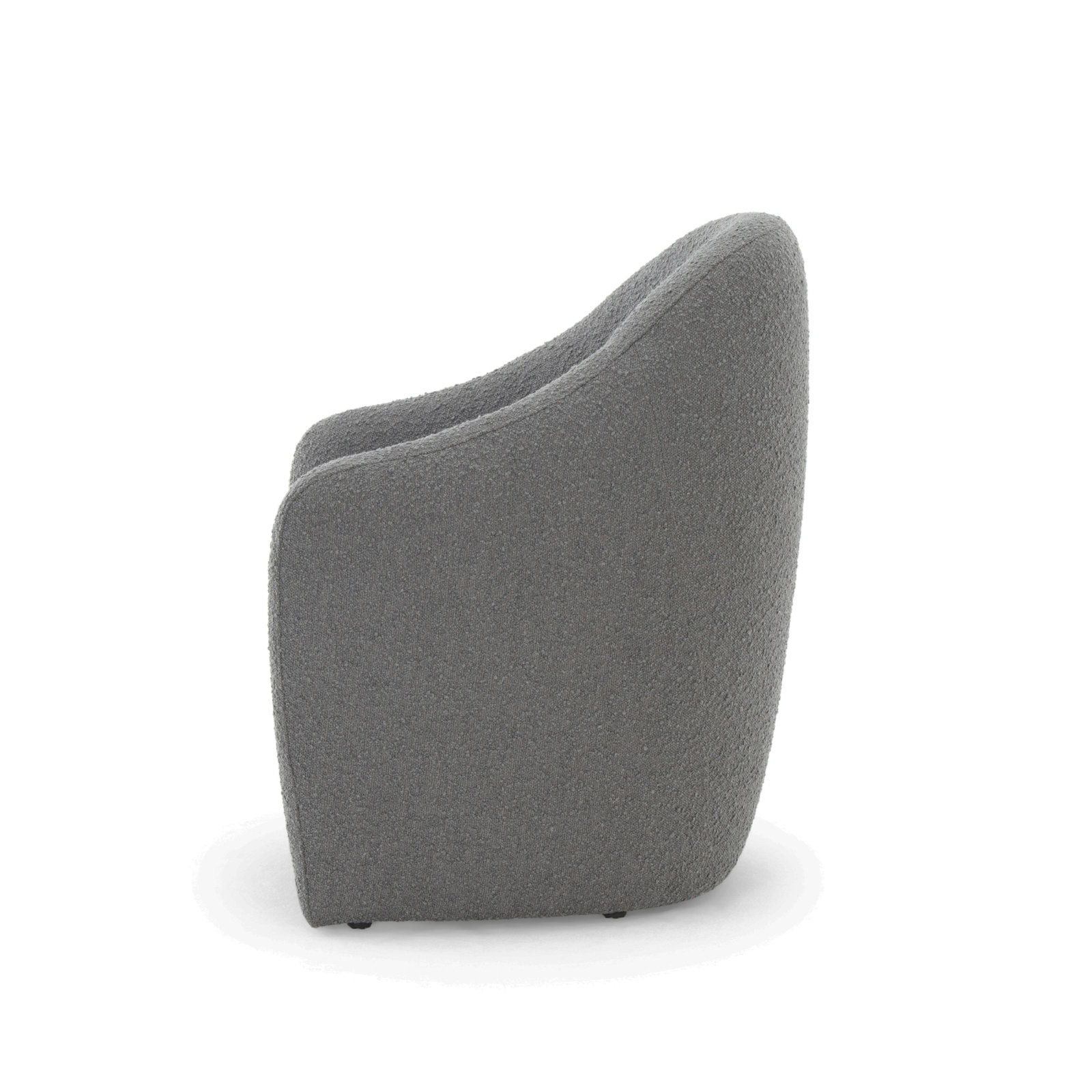 Nonia Dining Chair, Charcoal Polyester
