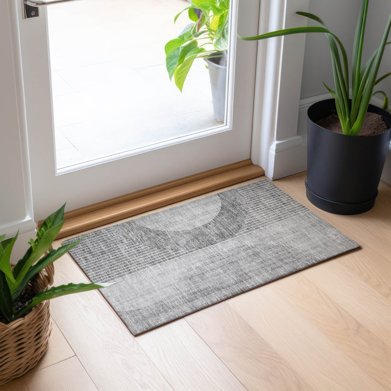 Tapis résistant aux taches lavable à la machine avec envers antidérapant, Rectangle 1 pi 8 po x 2 pi 6 po