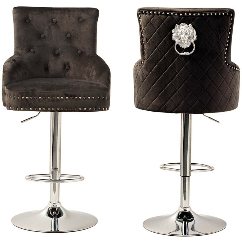 Jalbert Swivel Adjustable Height Counter Stool with Metal Frame