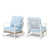 Blue Cushion/White Frame