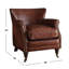 Fauteuil en cuir grain 24 po