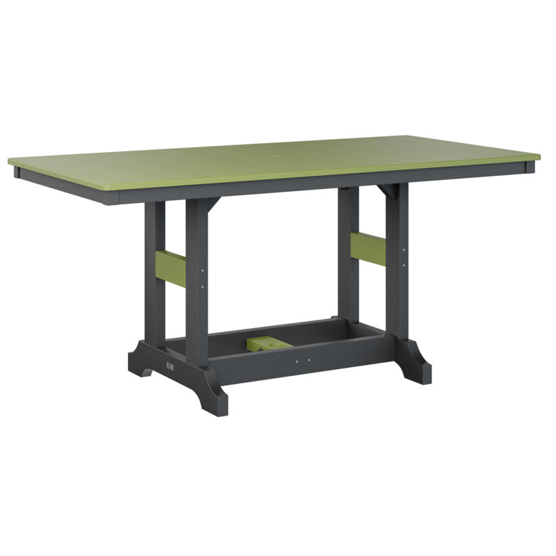 Garden Classic Outdoor Bar Table, Kiwi Green, Black