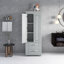 Grande armoire de rangement avec deux tiroirs pour la salle de bain, le bureau et le salon-1810347431