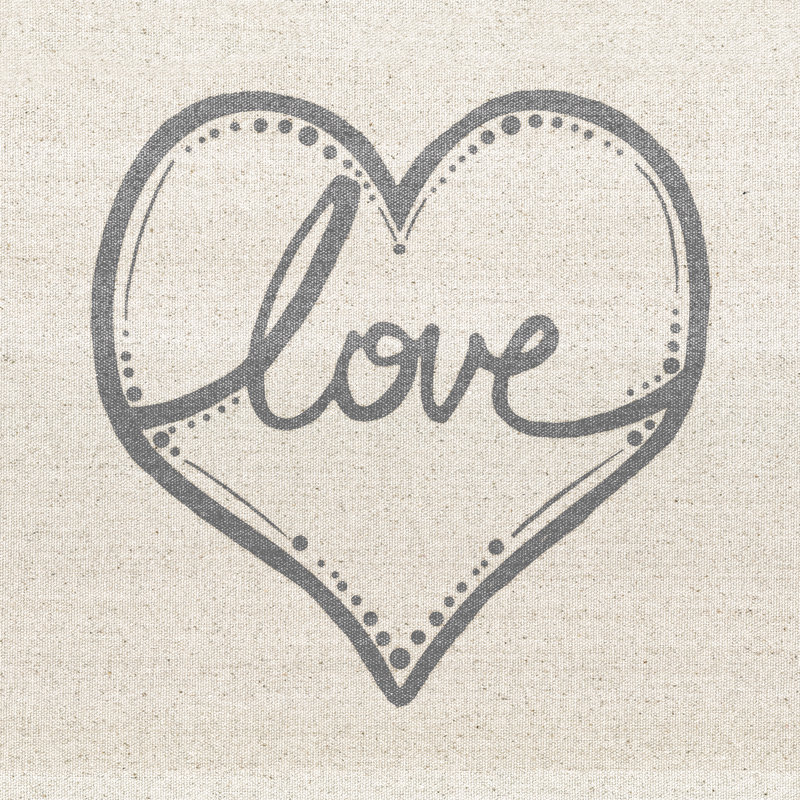 Love Tribal 2 - Wrapped Canvas Print, 51cm H x 51cm W x 3.8cm D