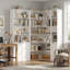 Modular Bookshelf Set: 3-In-1 Customizable Storage Shelf With Doors & Corner Unit, Space-Saving Design-1504342212