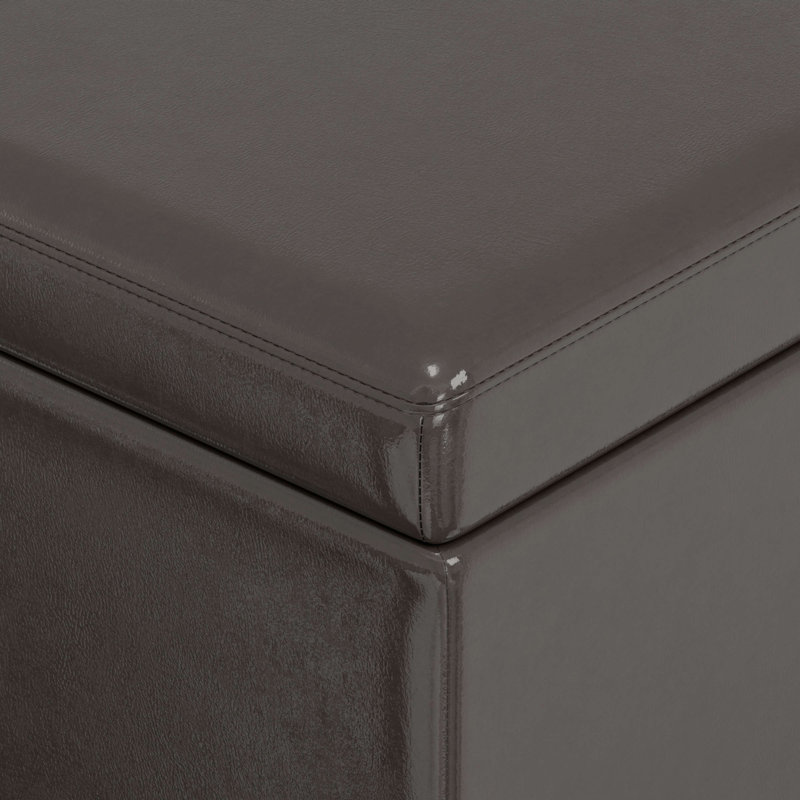 Extra Large Storage Ottoman Bench, Brown