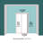 Sliding Door–5 Lite Frosted Glass Panel Design White MDF With Built-In Handles & Smooth Sliding Hardware-111767826