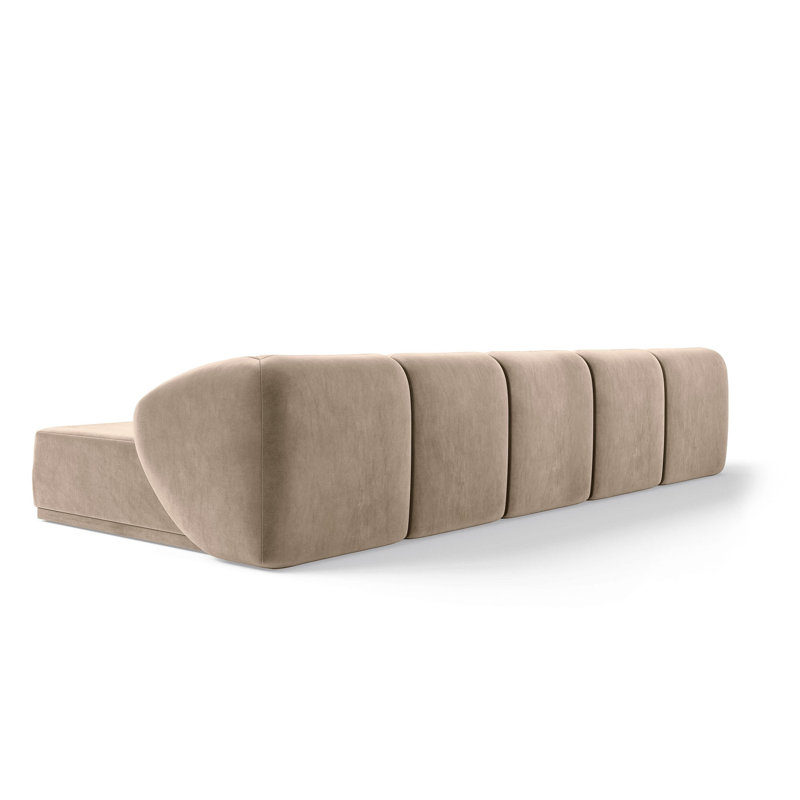 5 Seater Velvet Sofa & Chaise