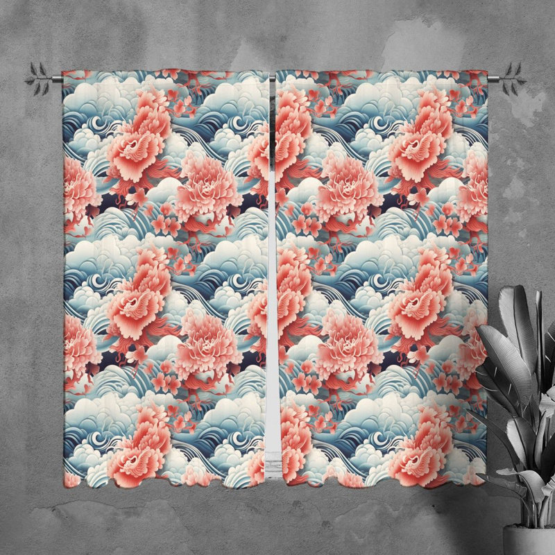 Paire de rideaux obscurcissant en polyester Khamaya, L 20 po x L 61 po