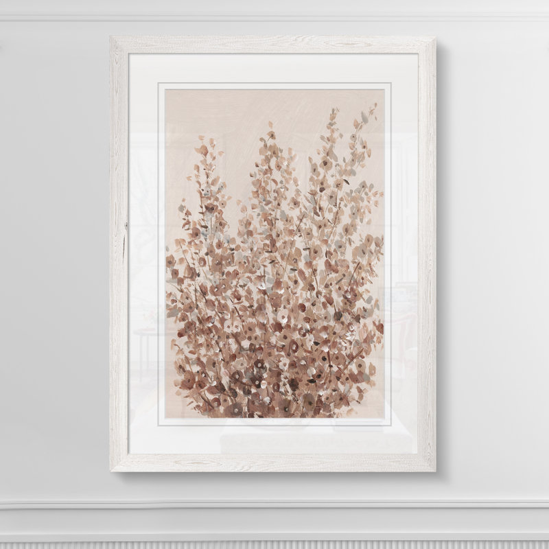 «Rustic Wildflowers II» par Paul Cezanne - reproduction d'art encadrée, H 38 po x l 28 po x P 1,25 po, Imprimé encadré blanc