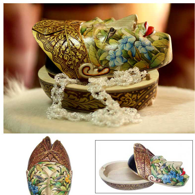 Boîte à bijoux «Flower Man of Bali»