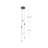 Motif 3 - Light Brushed Gold LED Cluster Pendant-71261516