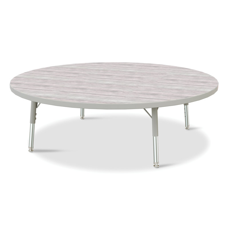 Tables rondes Berries, L 48 po x l 48 po, 24" - 31", gris