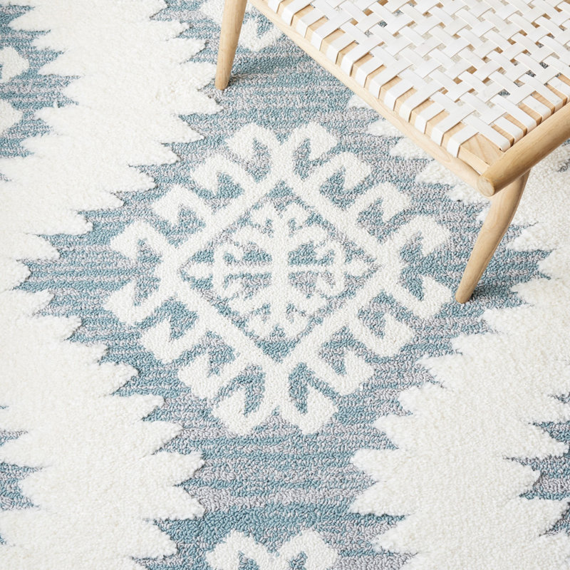 Moroccan Tassel Shag Performance Southwestern Rug, Runner 2'3" x 10'