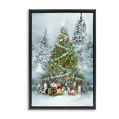 «Mistletoe Kisses», art de la giclée encadrée par Ruane Manning