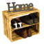 4 Pair Stackable Solid Wood Shoe Rack-965424903