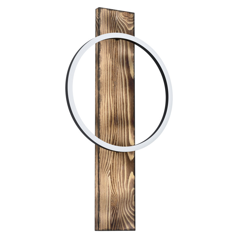 Fleeta Solid Wood LED Flush Mounted Sconce