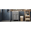Meuble-lavabo 24 po avec 2 portes et tiroir coulissant, armoire de rangement pour salle de bain avec lavabo, portes à fermeture en douceur avec organisateurs-1905002792-1905002793