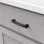 Poignée à poignée Crest Collection - poignée d'armoire centrale à centre 3-3 / 4 po noir mat - Quincaillerie de style Mid-Century moderne pour tiroirs et armoires-99526100-116778670