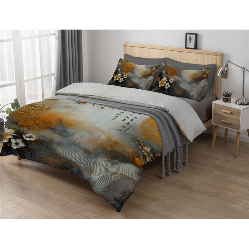 Asian Dawn Sherpa Comforter Set, King