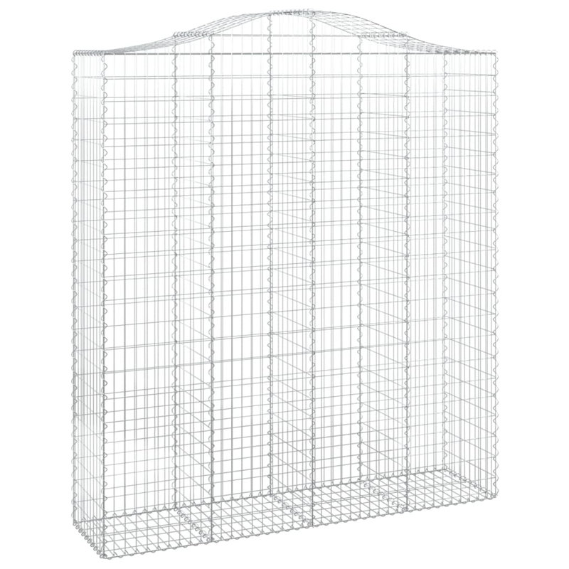 Galvanised Iron Border Fencing, 240cm H x 200cm W x 50cm D