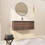 Meuble-lavabo mural simple 48 po avec comptoir en résine, portes à fermeture douce et tiroir-106764738