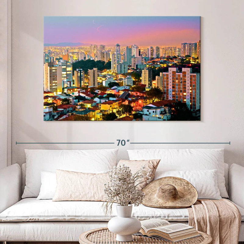 Paysage urbain Sirci, H 34 po x l 51 po