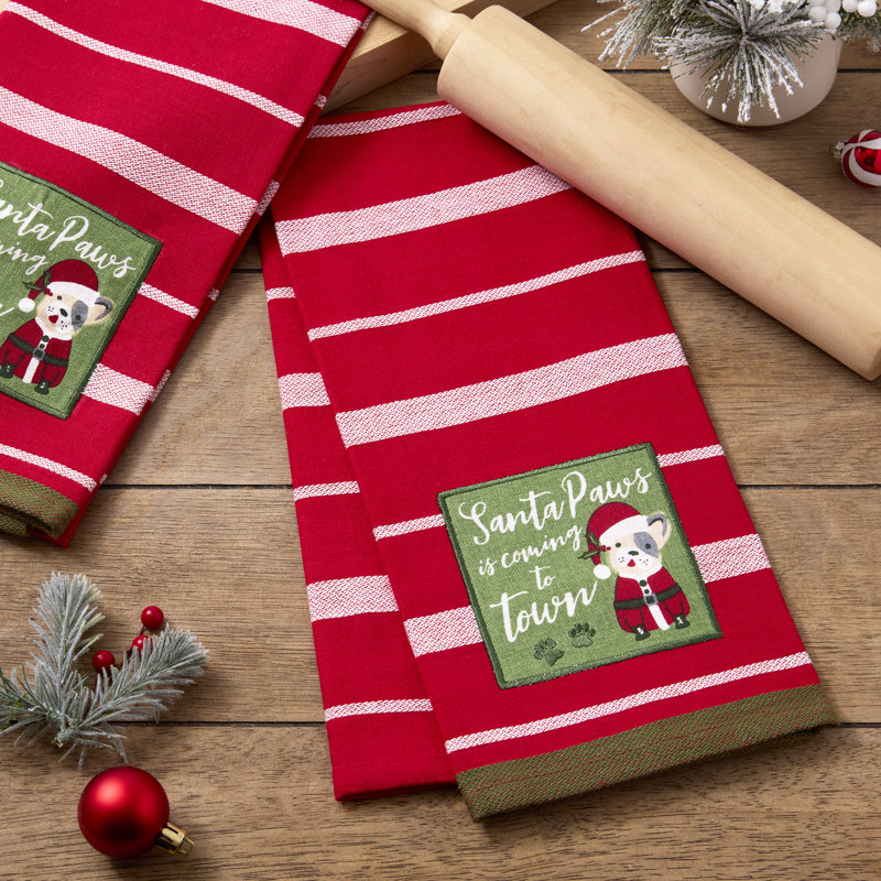  Ensemble de 2 serviettes de table Christmas