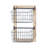 Fish Magazine Rack Gracie Oaks Hatten Metal 2 Slots Decorative Black Magazine Rack Holder ...