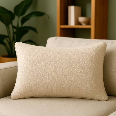 Throw Pillow – Soft Ivory For Clean, Minimal Interiors