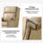 Heeg Transitional 46.5"H Genuine Leather Wingback Design 360° Swivel Tilting Lock Office Chair with Nailhead Trim-759639878