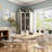 Corner Wine Bar Cabinet With Frosted Glass Door