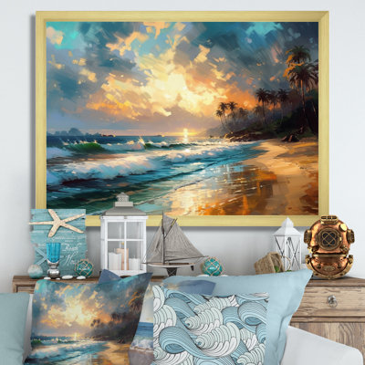 «Green and Blue Coastal Escapes» - Décoration murale plage
