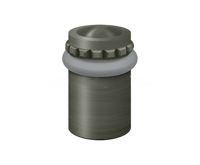 Capuchon de plancher universel rond 2-1 / 8 po Deltana UFBP5000U15A, Nickel antique