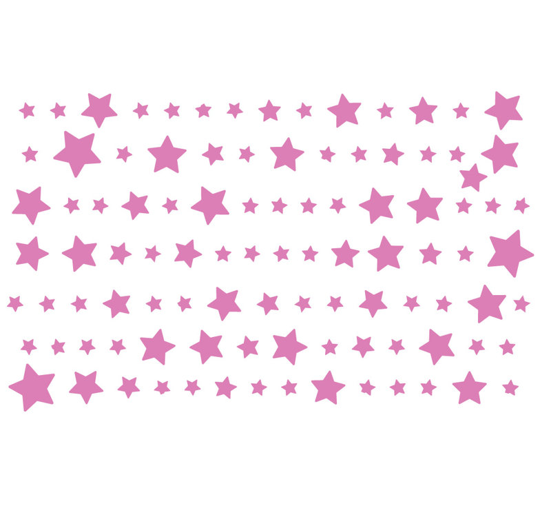 Décalcomanie murale nuit starry, H 22 po x l 36 po x P 0,01 po, Gomme à bulles