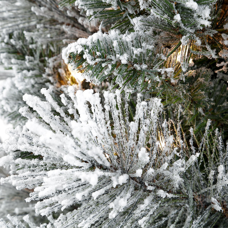 Lighted Pine Christmas Tree, 7.5' H