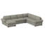 140" Wide Right Hand Facing Sleeper Corner Sectional-533891941-533891907