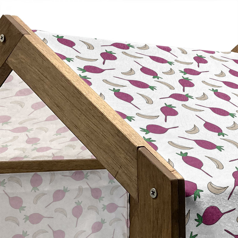 Niche pour chien en bois, H 25,59 po x l 29,53 po x P 21,65 po