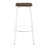 Industrial Bar Stool Set with Built-in Footrest