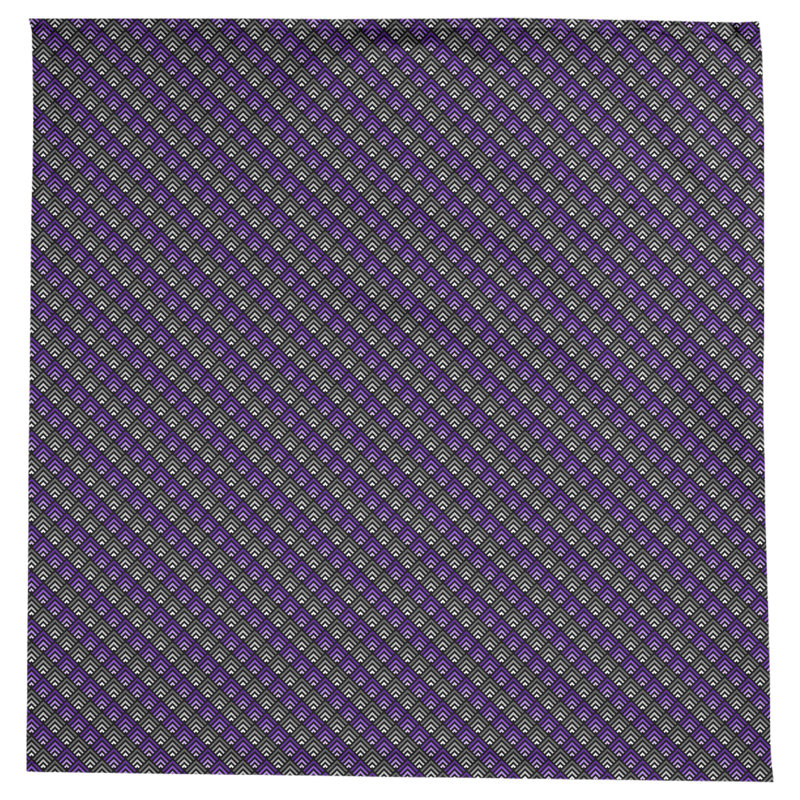 Nappe géométrique Avicia, Mauve / Gris