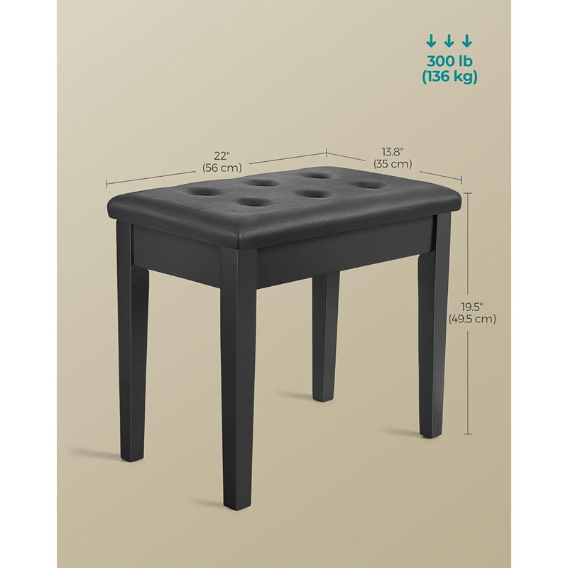 Banc de rangement en simili cuir Newsome