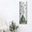 Art mural en métal luxueux «Zen Panel 1 On White» par Silvia Vassileva, 16 po x 48 po